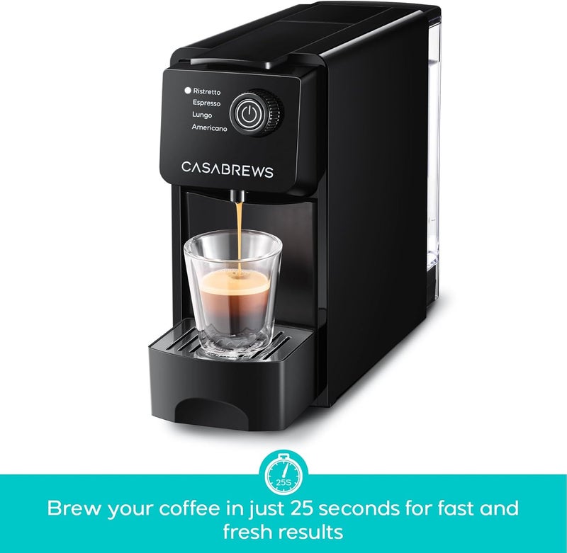 CASABREWS CM7036E Espresso Machine for Nespresso Original Pods, 20 Bar Compact Capsule Coffee Machine with 21 oz Removable Water Tank and 4 Brewing Modes, Mini Espresso Maker for Home or Office, Black - Image 4